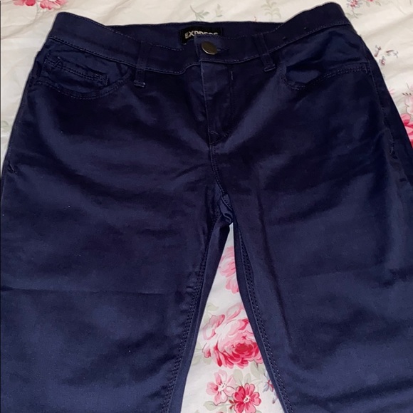 ๐ Express dark navy brushed jeggings๐ - Picture 2 of 5